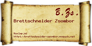 Brettschneider Zsombor névjegykártya